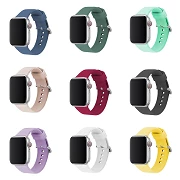 Silicone Strap with Apple Watch Brooch 38 / 40 mm 10 Colors