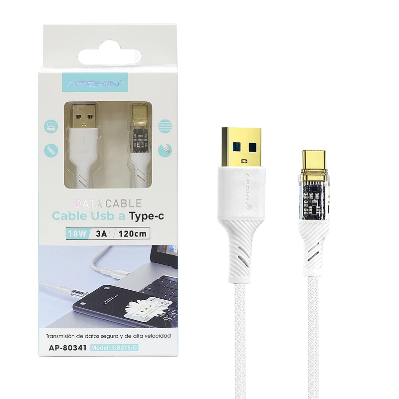 Comprar Cable de Datos y Carga APOKIN USB 2.0 a micro USB Carga