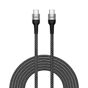 Wiwu Cable Tipo-C a Tipo-C F15 100W 1.2M Negro