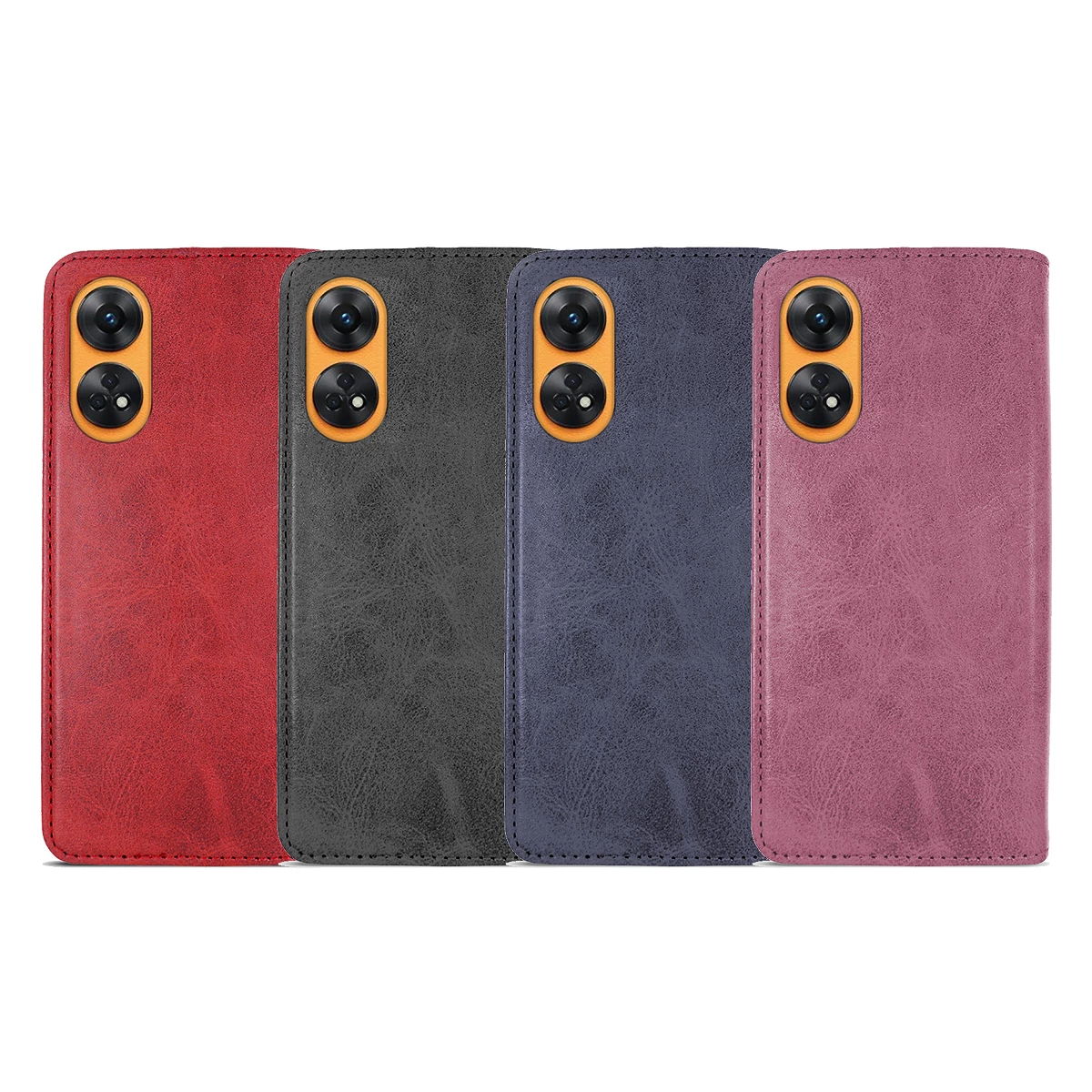 Funda Tapa con Tarjetero Oppo Reno 10 Pro Polipiel - 4 Colores