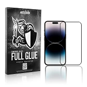Cristal templado Full Glue 5D IPhone 15 Pro Max Protector de Pantalla Curvo Negro