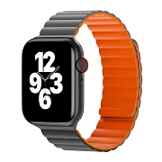 Pulseira de silicone WIWU para Apple Watch 38/40/41 mm cinza laranja