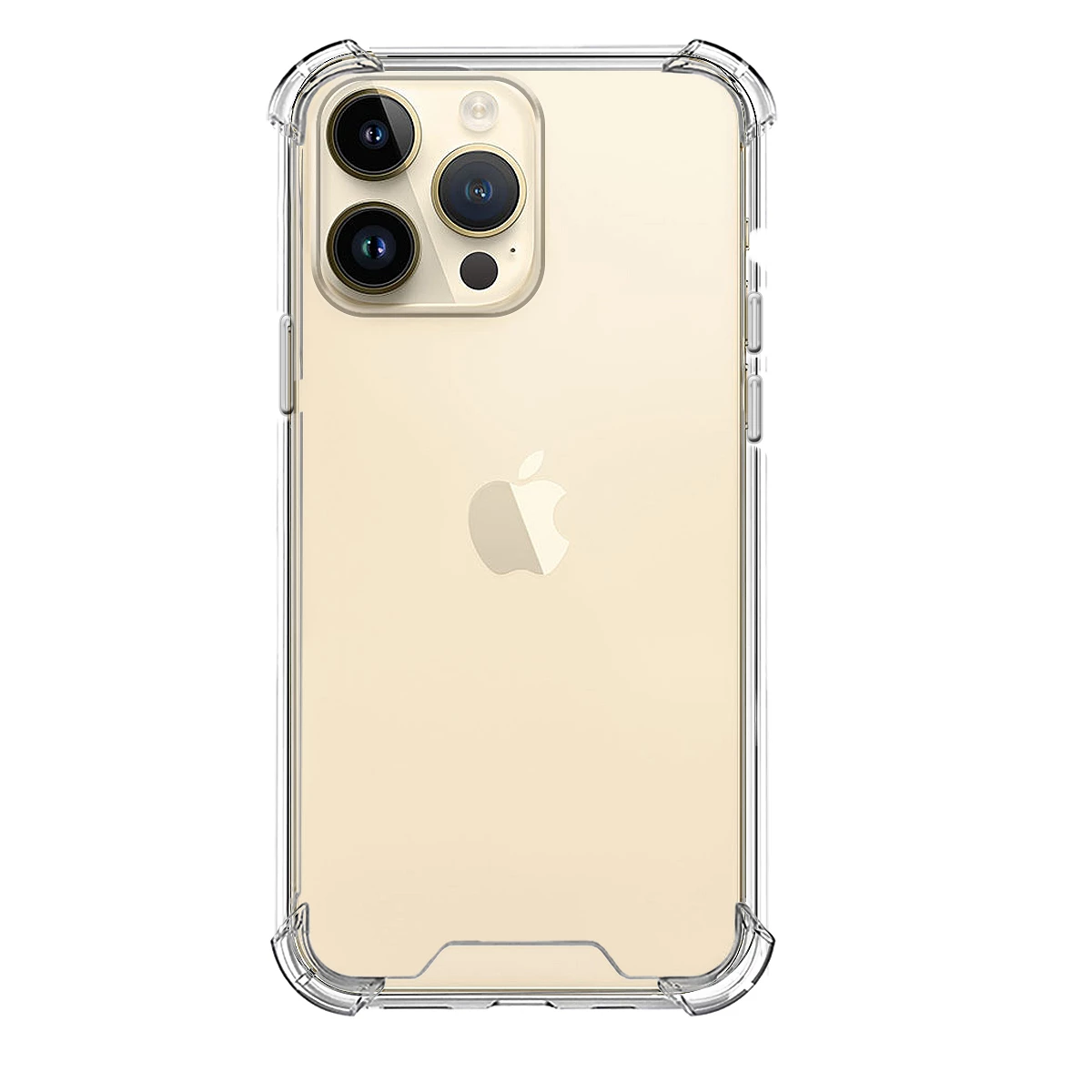 Funda Silicona iPhone 15 Pro Max Transparente 3.3MM Extra Grosor
