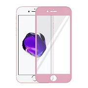 Cristal templado completo iPhone 8 Protector de Pantalla Rosa