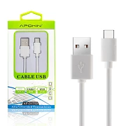(Pack 20) Data and Charge Cable APOKIN USB 2.0 to Type C 2m - 2 Colors