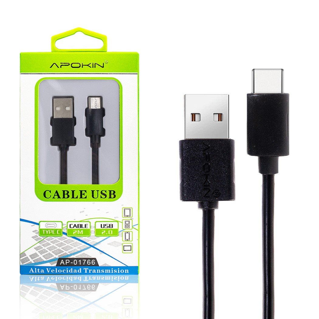 Comprar Cable de Datos y Carga APOKIN USB 2.0 a micro USB Carga Rápida 30cm