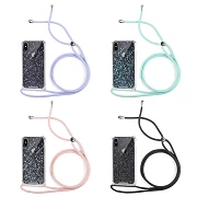 Gel transparent case with cord Iphone X / XS 4-Colors