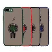 Gel iPhone 7 / 8 Plus caso con anello magnetico e supporto auto