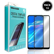 (Pack-10) Cristal templado Full Glue 9H Xiaomi Redmi Note 8 Protector de Pantalla Curvo Negro
