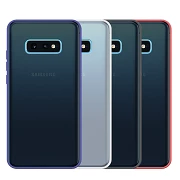 Gel Samsung Galaxy S10ECas fumé avec bord coloré