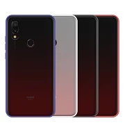 Gel Xiaomi Redmi7Cassa affumicata con bordo colorato