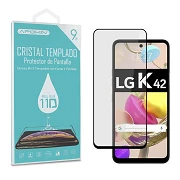 Cristal templado Full Glue 11D Premium LG K42  Protector de Pantalla Curvo Negro