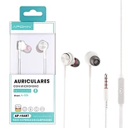 Pack of 12 Headphones with Microphone APOKIN A026-A027 - 2 Colors