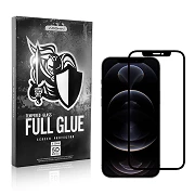 Full Glue 5D IPhone 12 / 12 Pro 6.1" Protetor de tela de curva preta