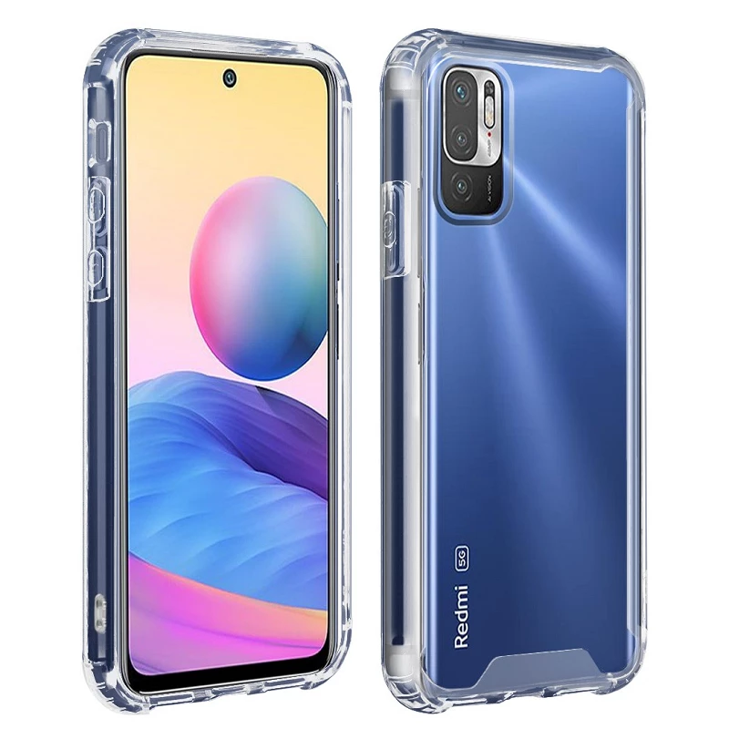 Coque Xiaomi Redmi Note 10 5G / Poco M3 Pro 5G transparent avec anneau et cache  caméra