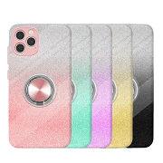 Custodia in silicone Bright iPhone 12 Pro/12 6.1" con magnete e supporto ring 360o5 colori