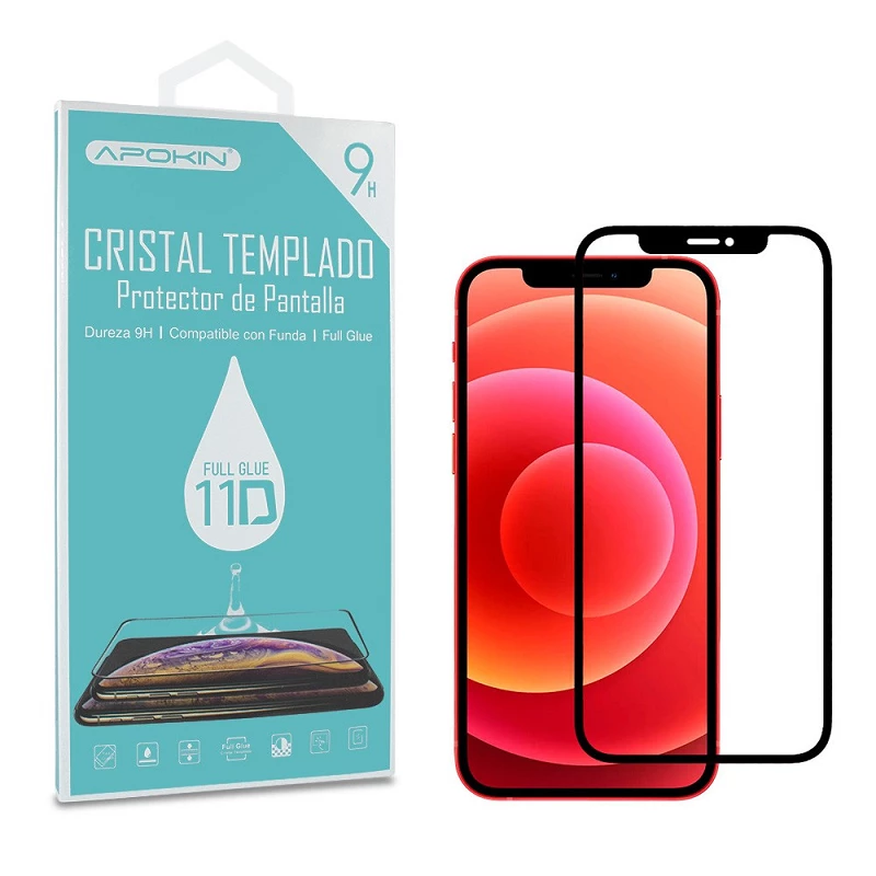 Iphone 13 Mini (5.4) Protector Templado 5D Full Glue Negro