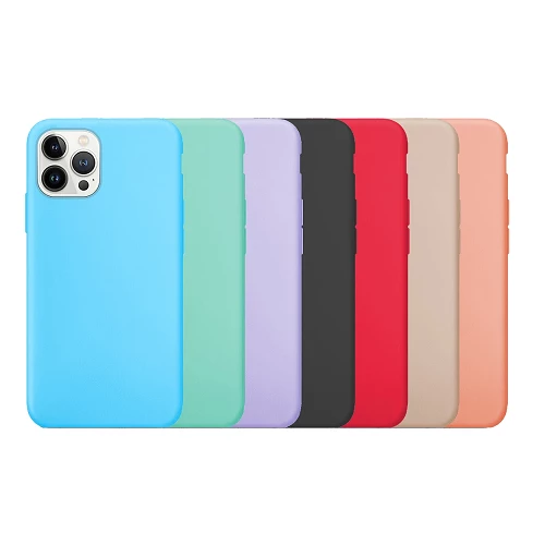 Funda Silicona Suave iPhone 13 Pro Max 6.7" disponible en varios Colores