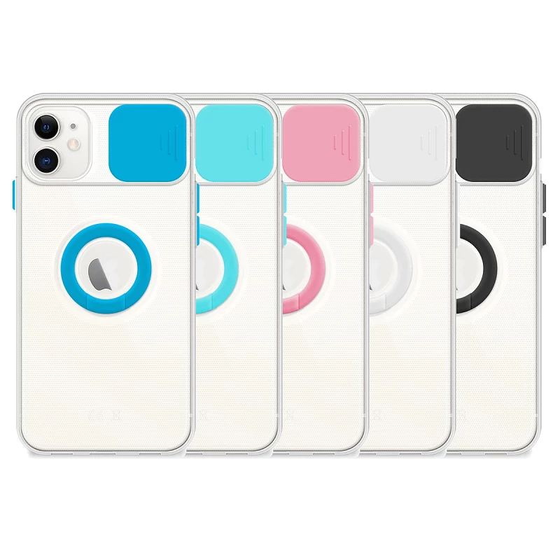 Funda iPhone 12 Mini 5.4 Transparente con Anilla - 5 Colores