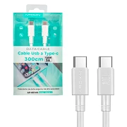 (Pack 12)Ultra-QuickCavo dati3.0A USB-C/USB-C 5A 100W Cavo ad alte prestazioni 1Meter - Bianco