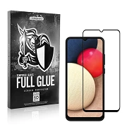 Full Glue 5D Tempered Crystal Samsung Galaxy A02S Black Curve Screen Protector