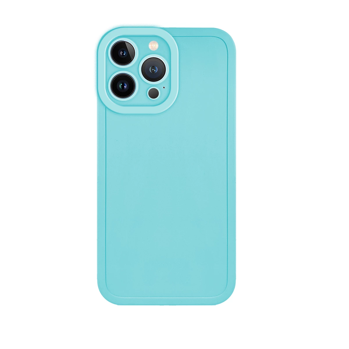 Funda Gel Tacto Silicona Lila con Cámara 3D iPhone 11