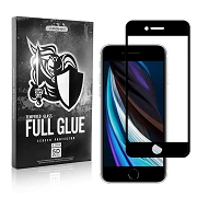 Vidro temperado Full Glue 5D IPhone SE 2020 Curve Black Screen Protector